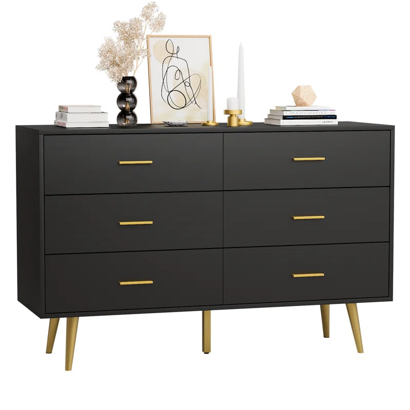 Kamily 6 Drawer 47.25" W Double Dresser