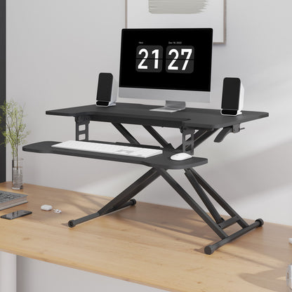 FLEXISPOT 31" Home Office Desk Converter Height Adjustable Computer Desk Riser
