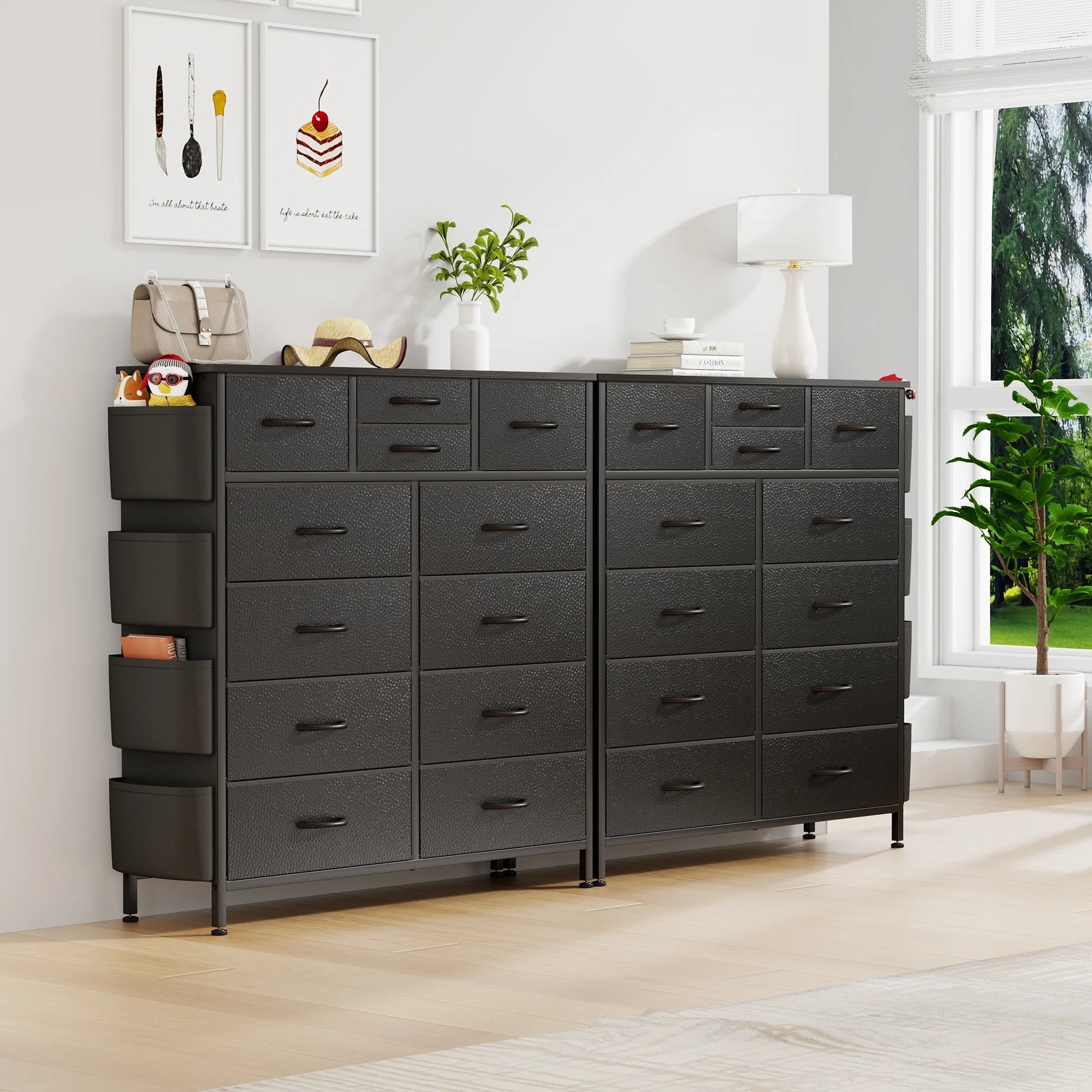 12 Drawer Dresser, Black Dresser Chest