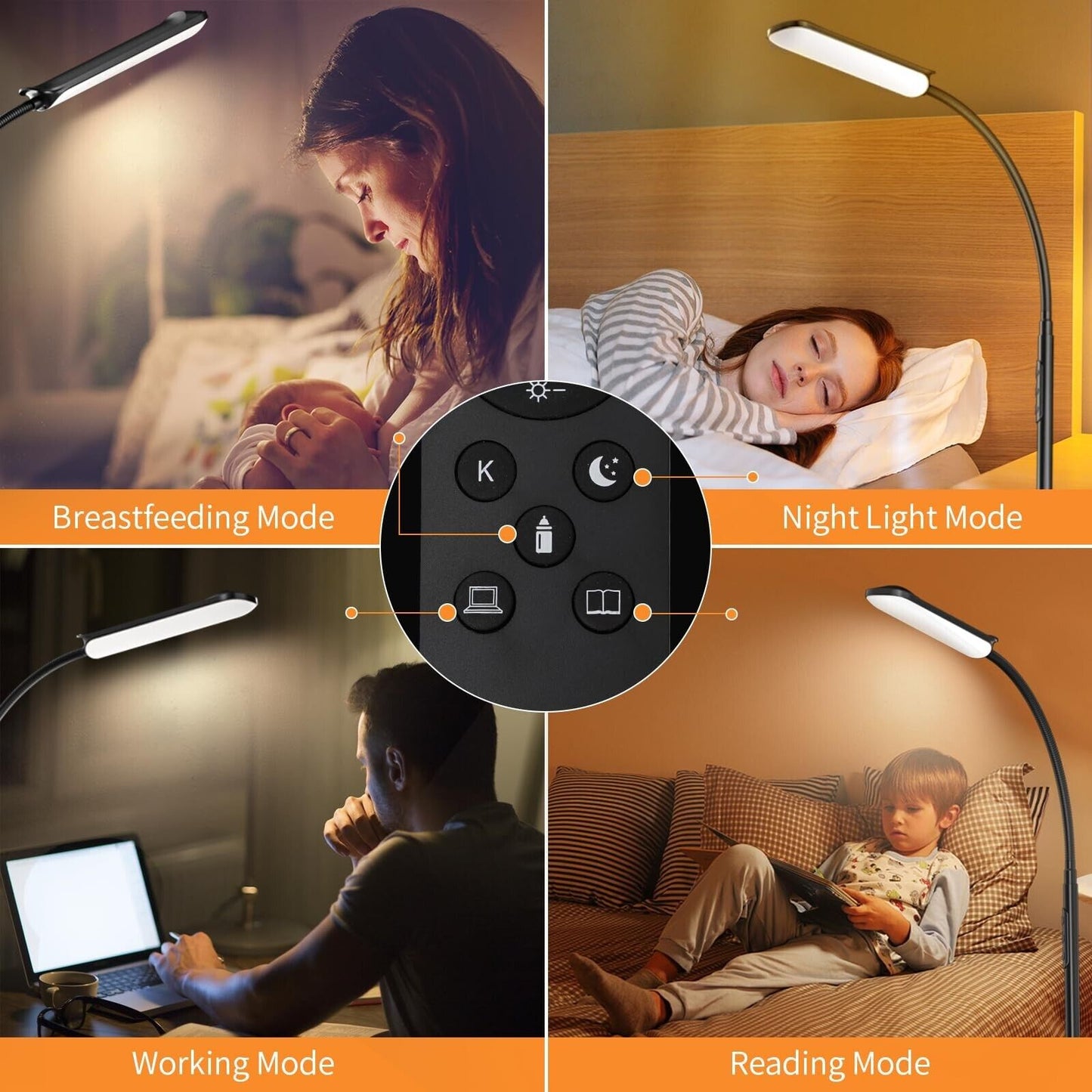 Frideko LED Floor Lamp, 18W 1800LM Bright Floor Lamp with Remote & Touch Cont...
